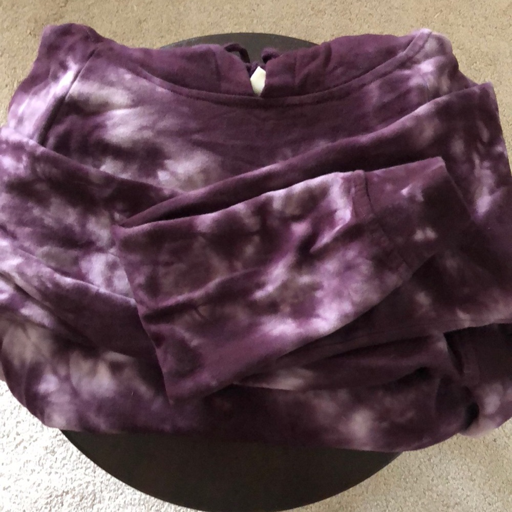 Purple tie dye hoodie